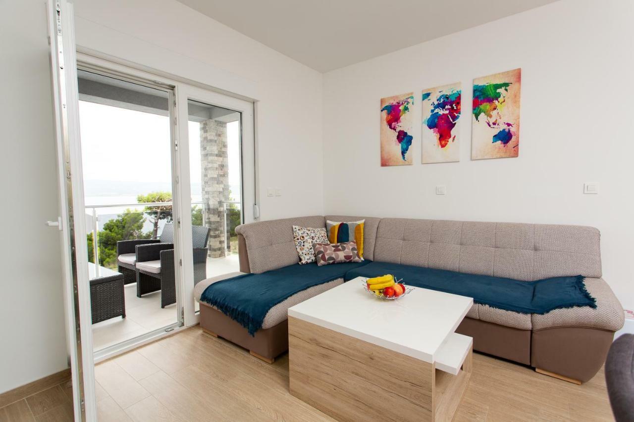 Villa Sara With Sea View And Private Heated Pool Omis Exterior photo